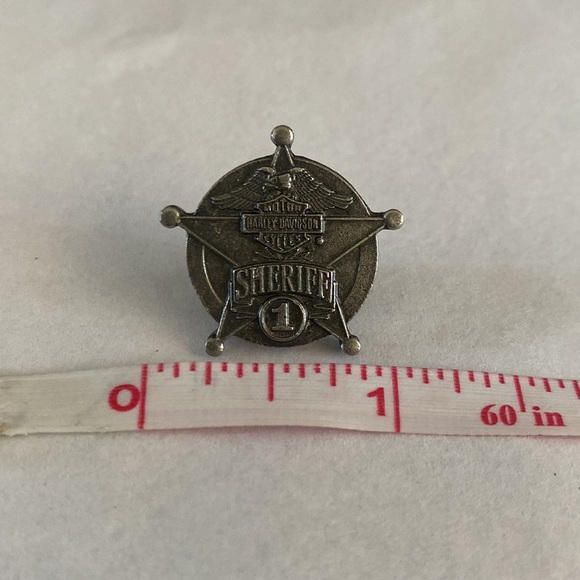 Harley-Davidson Police Sheriff Star Pin - Picture 2 of 4